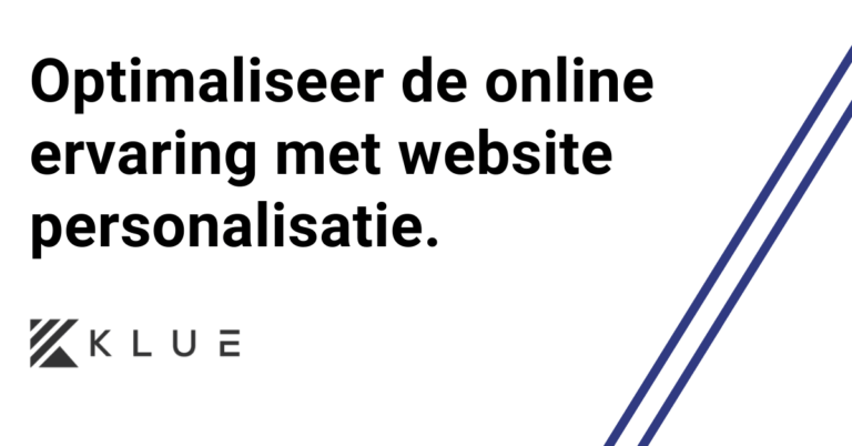 Read more about the article Eigen case: websitepersonalisatie op de homepage van Klue