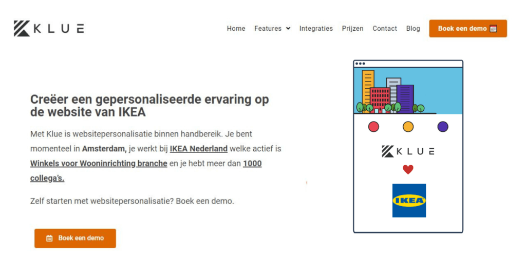 websitepersonalisatie voorbeeld IKEA